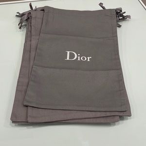 12 grey  Dior dustbags for shoes ( sold individually)